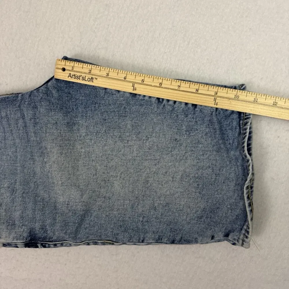 True Religion Ricky Denim Shorts Mens 32 Light Wash Stretch Relaxed Straight